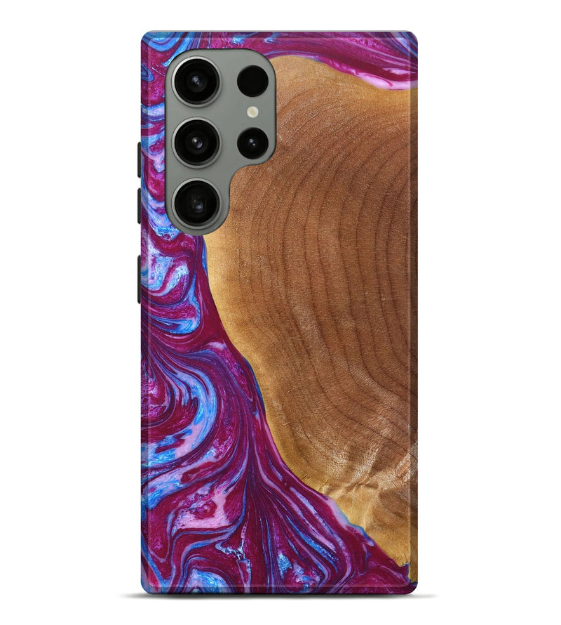 Galaxy S23 Ultra Wood+Resin Live Edge Phone Case - Stacy (Purple, 659270)