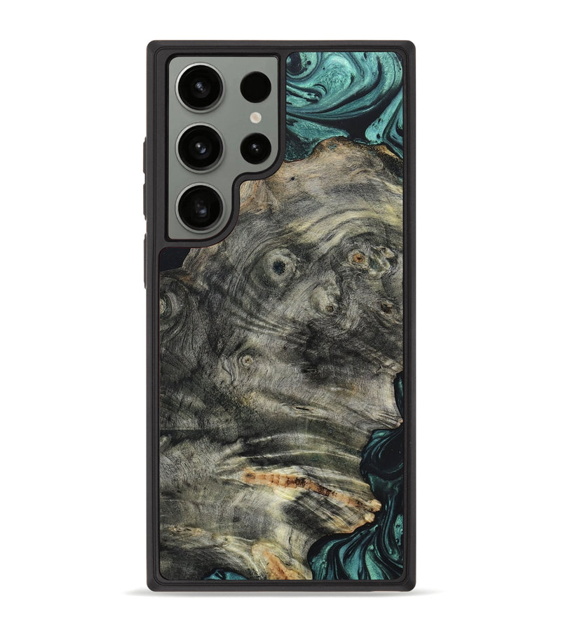 Galaxy S23 Ultra Wood+Resin Phone Case - Scott (Green, 659342)