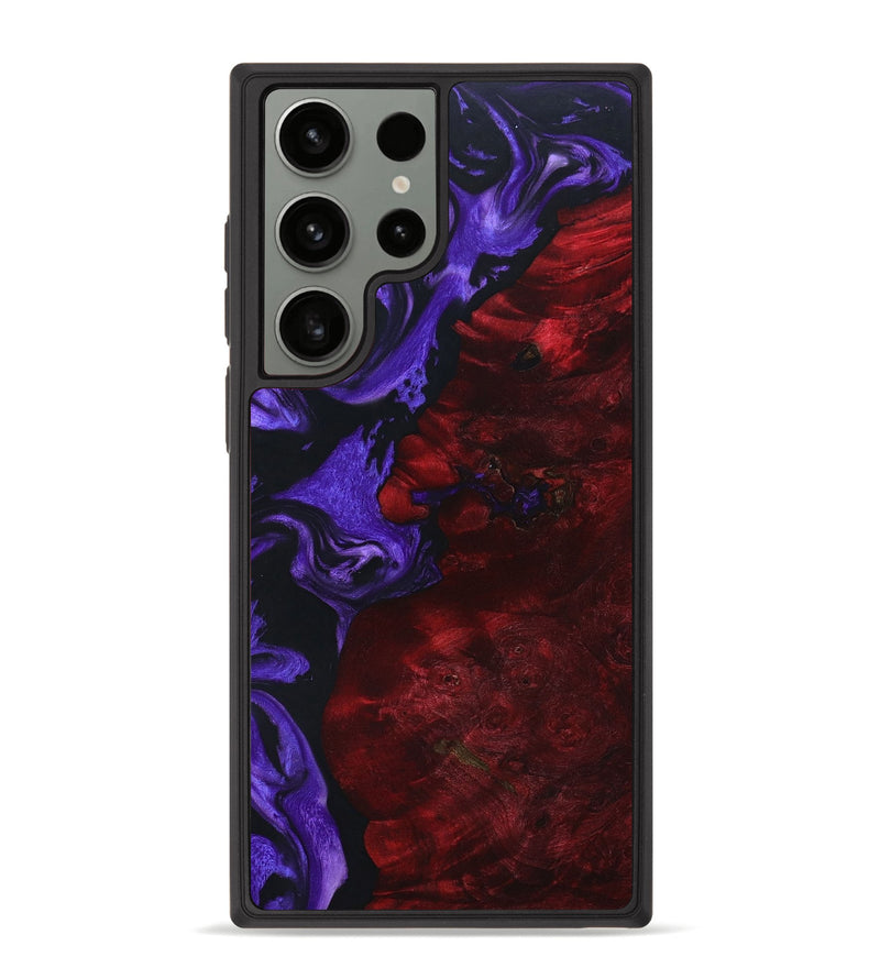 Galaxy S23 Ultra Wood+Resin Phone Case - Nico (Purple, 659384)