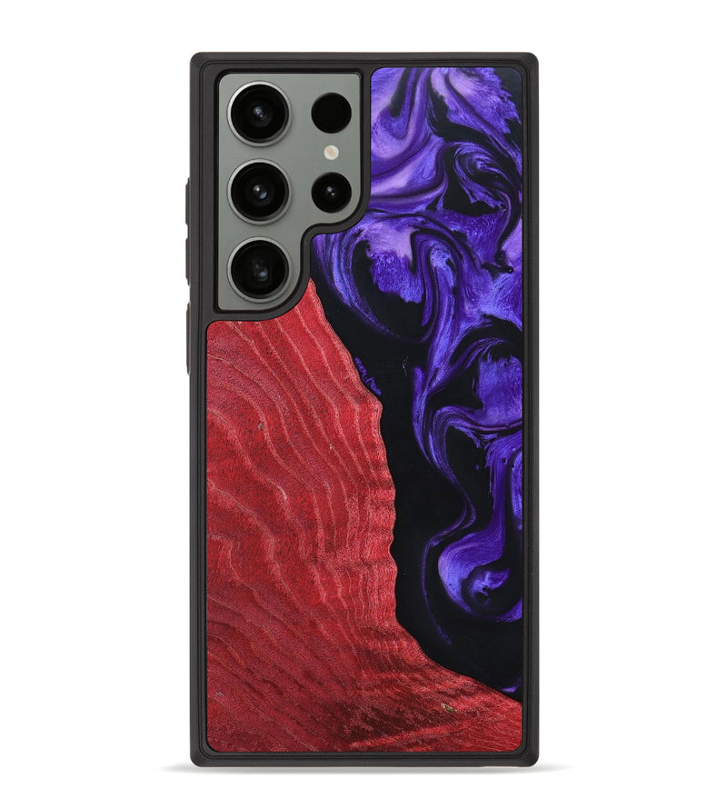 Galaxy S23 Ultra Wood+Resin Phone Case - Kira (Purple, 659398)