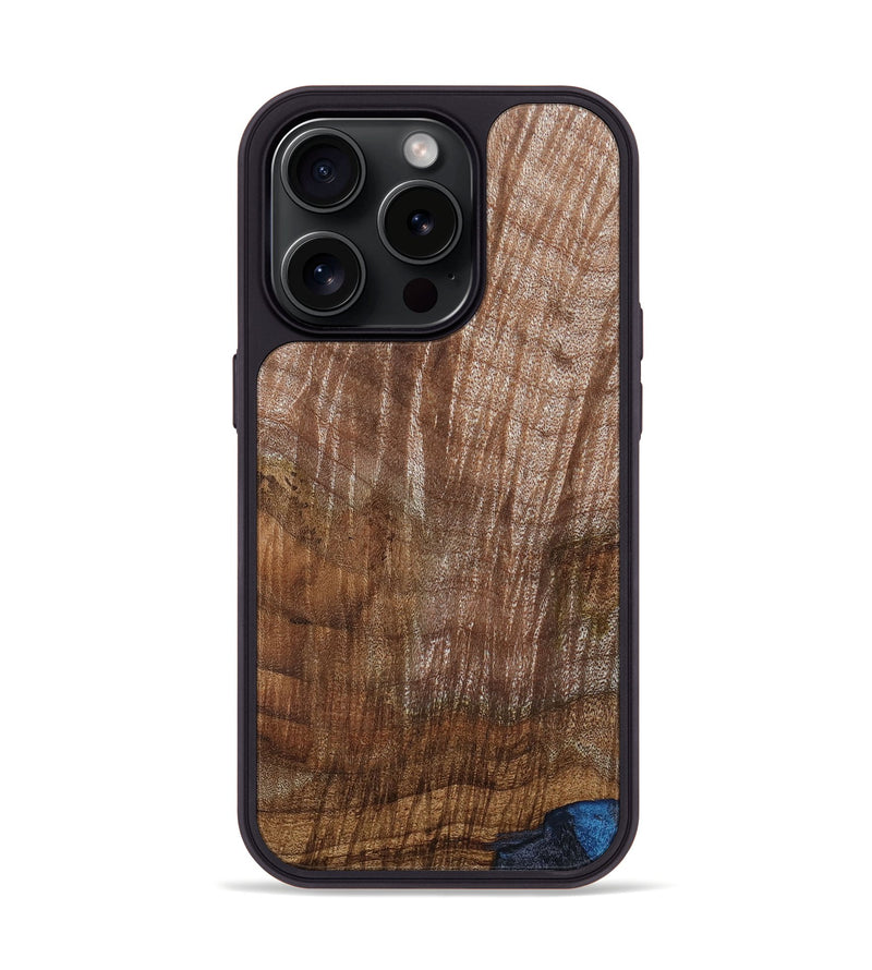 iPhone 15 Pro Wood+Resin Phone Case - Russell (Wood Burl, 659452)