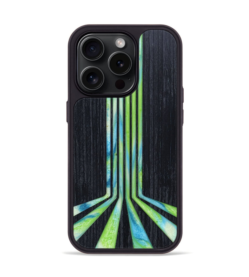iPhone 15 Pro Wood+Resin Phone Case - Cassidy (Retro, 659513)