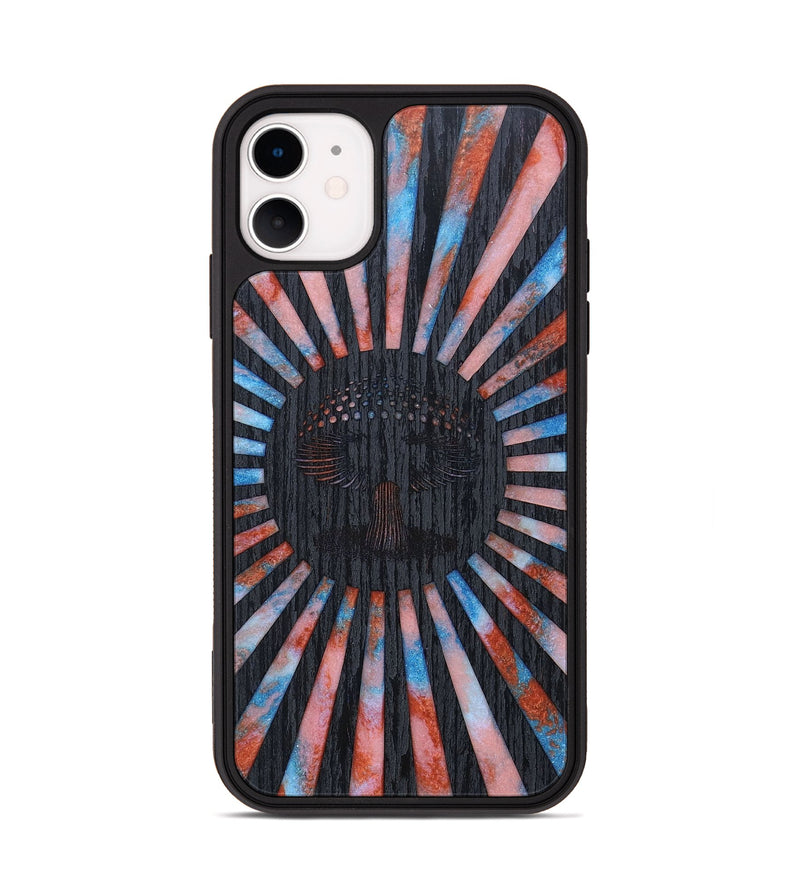 iPhone 11 Wood+Resin Phone Case - Sonia (Retro, 659514)
