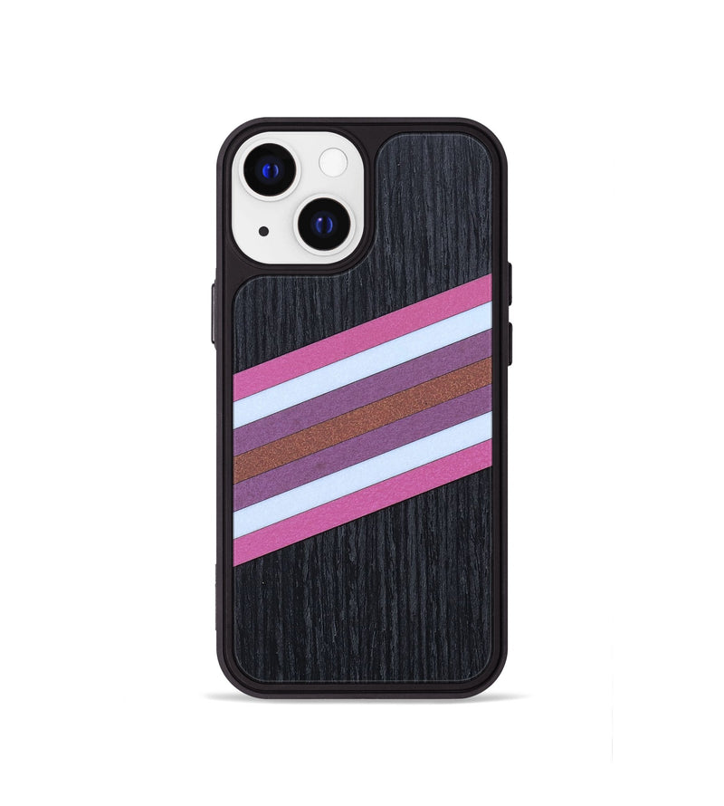 iPhone 13 mini Wood+Resin Phone Case - Alyssa (Retro, 659516)