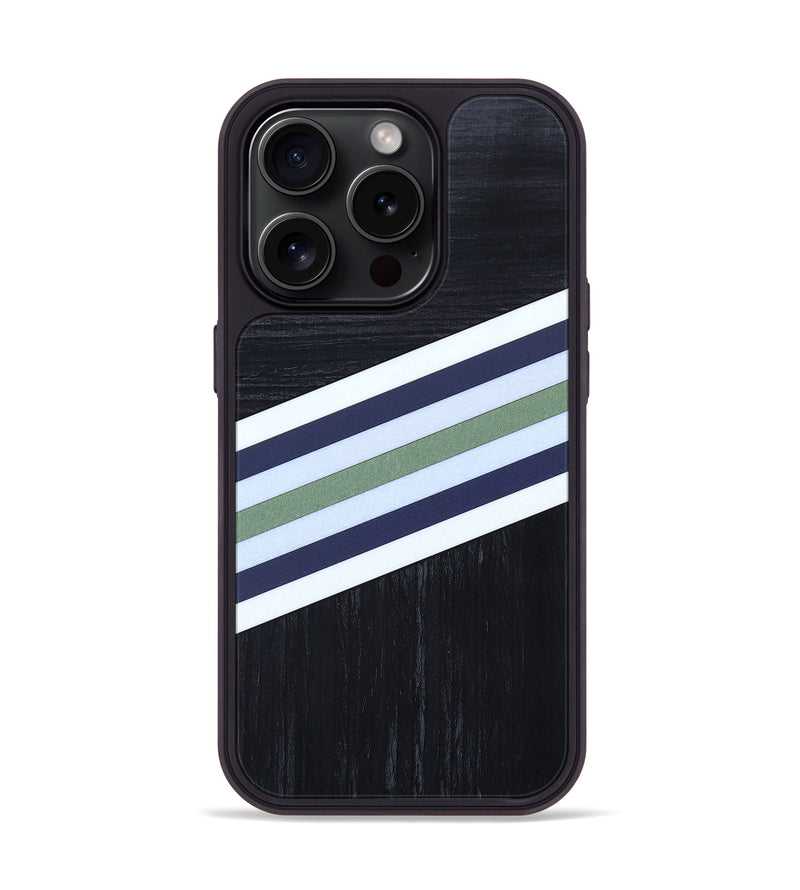 iPhone 15 Pro Wood+Resin Phone Case - Kellan (Retro, 659525)