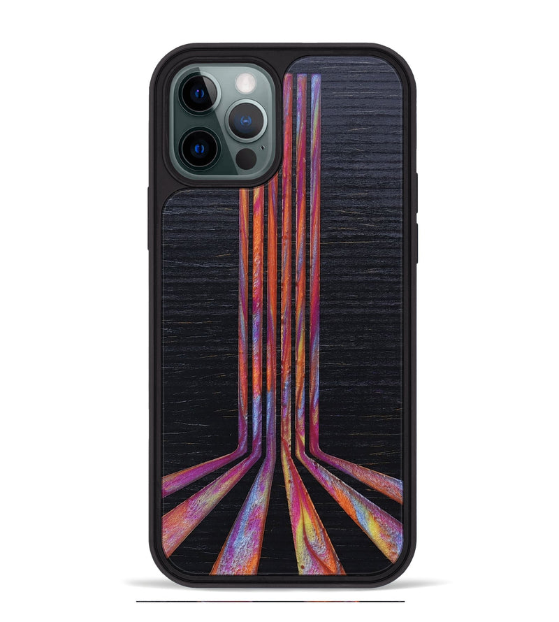iPhone 12 Pro Max Wood+Resin Phone Case - Rosalie (Retro, 659526)