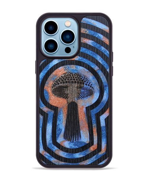 iPhone 14 Pro Max Wood+Resin Phone Case - Kadence (Retro, 659528)