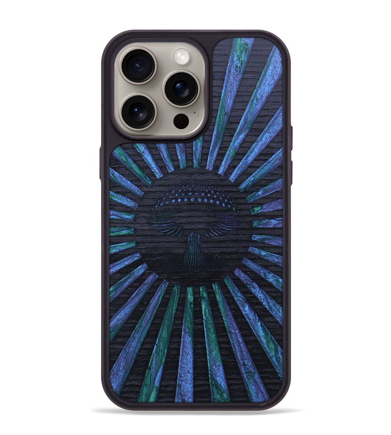 iPhone 15 Pro Max Wood+Resin Phone Case - Mauricio (Retro, 659534)