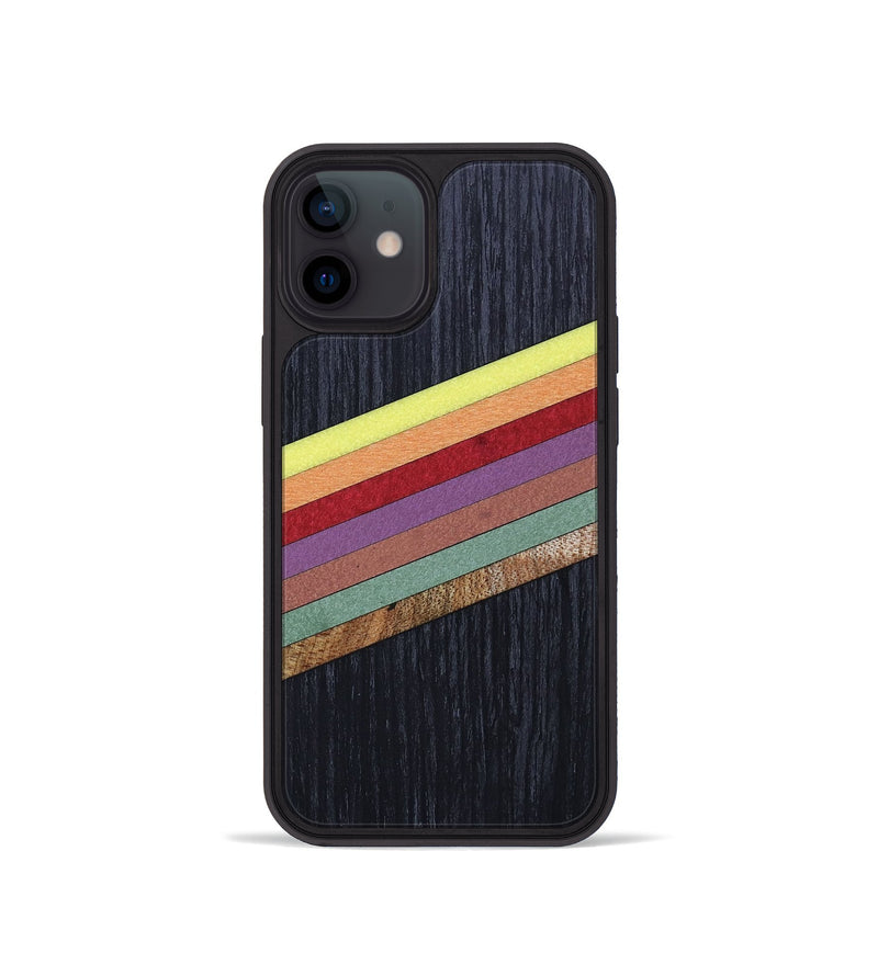 iPhone 12 mini Wood+Resin Phone Case - Noah (Retro, 659535)