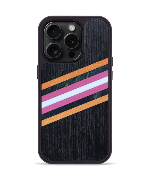 iPhone 15 Pro Wood+Resin Phone Case - Celia (Retro, 659537)
