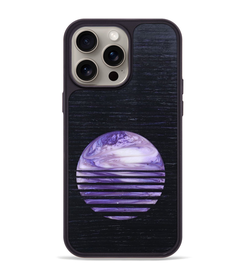iPhone 15 Pro Max Wood+Resin Phone Case - Andrea (Retro, 659565)