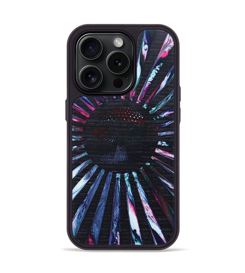 iPhone 15 Pro Wood+Resin Phone Case - Carroll (Retro, 659568)