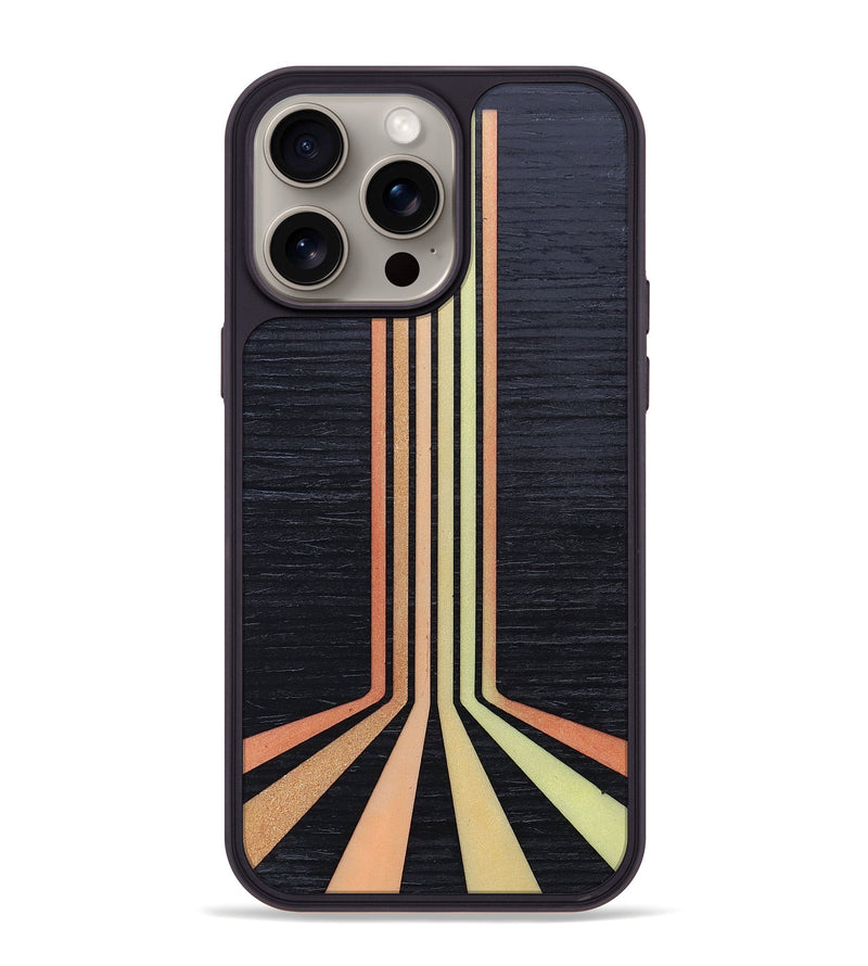 iPhone 15 Pro Max Wood+Resin Phone Case - Katelyn (Retro, 659569)