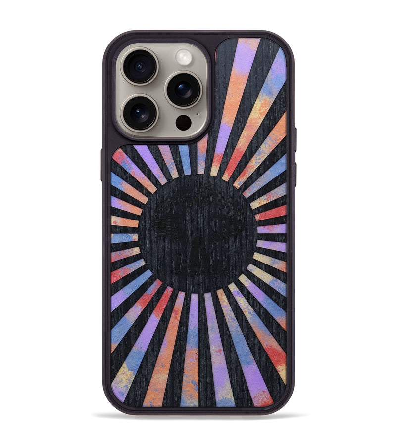 iPhone 15 Pro Max Wood+Resin Phone Case - Farrah (Retro, 659570)