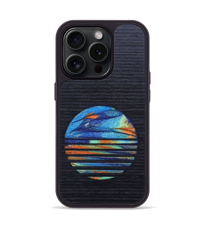 iPhone 15 Pro Wood+Resin Phone Case - Sonya (Retro, 659571)