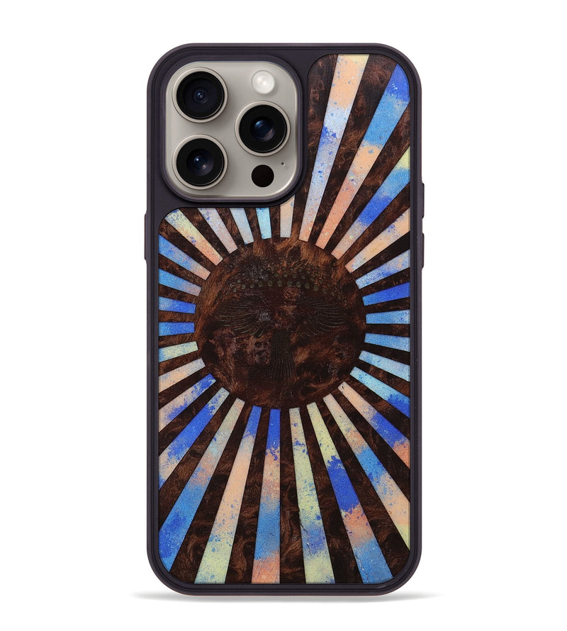 iPhone 15 Pro Max Wood+Resin Phone Case - Lois (Retro, 659573)
