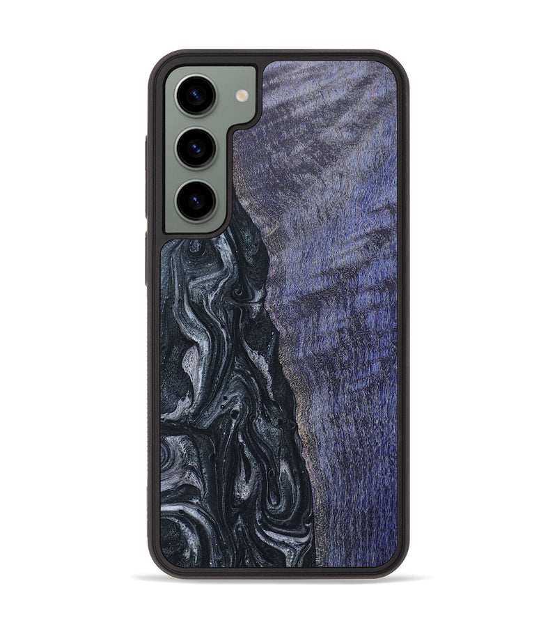 Galaxy S23 Plus Wood+Resin Phone Case - Katie (Gunmetal, 659596)