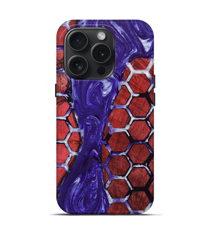 iPhone 15 Pro Wood+Resin Live Edge Phone Case - Amara (Pattern, 659691)
