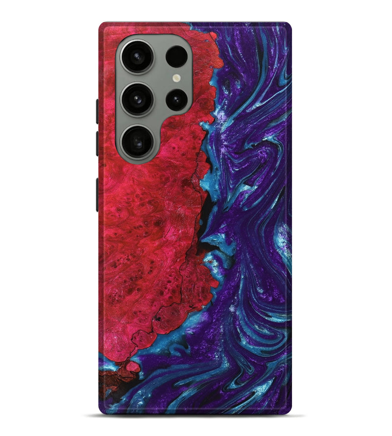 Galaxy S23 Ultra Wood+Resin Live Edge Phone Case - Braylon (Purple, 659701)