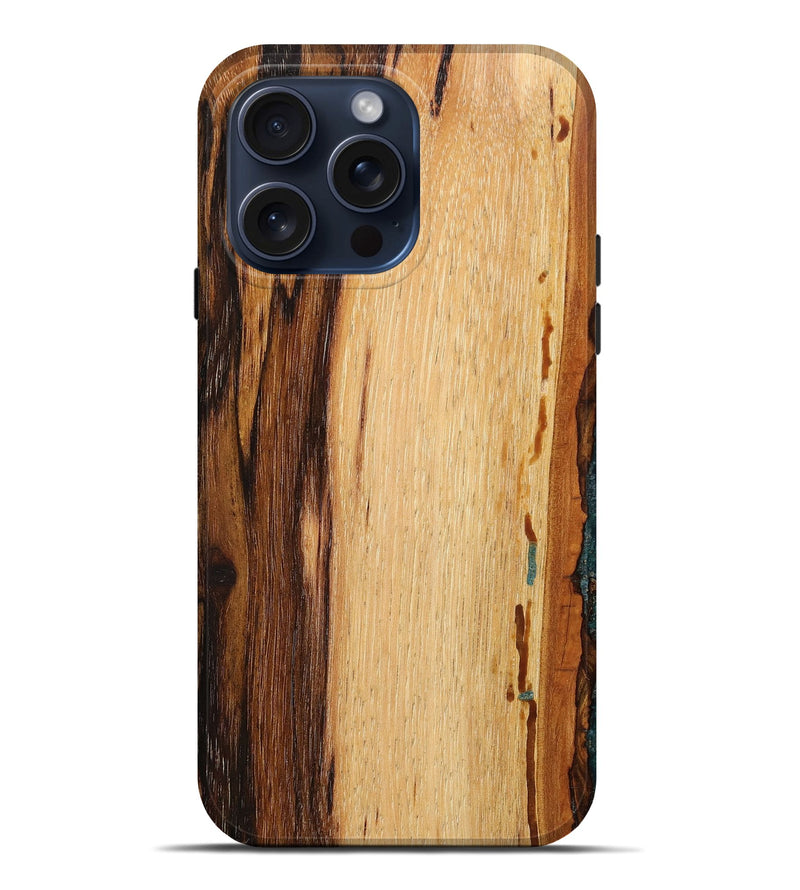 iPhone 15 Pro Max Burl Wood Live Edge Phone Case - Destiny (Wood Burl, 659714)