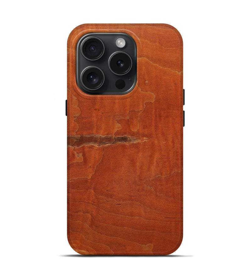 iPhone 15 Pro Burl Wood Live Edge Phone Case - Spencer (Wood Burl, 659715)