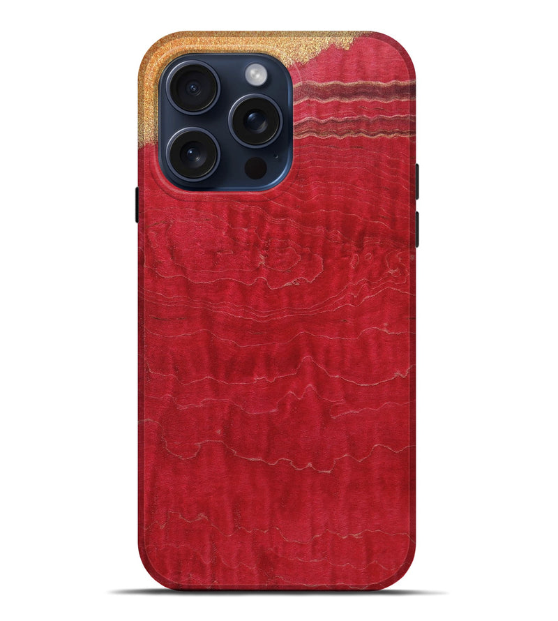 iPhone 15 Pro Max Burl Wood Live Edge Phone Case - Peyton (Wood Burl, 659716)
