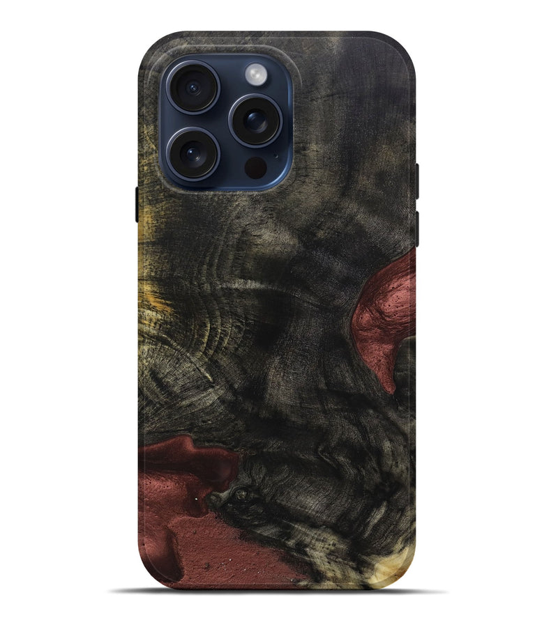 iPhone 15 Pro Max Burl Wood Live Edge Phone Case - Leonel (Wood Burl, 659723)