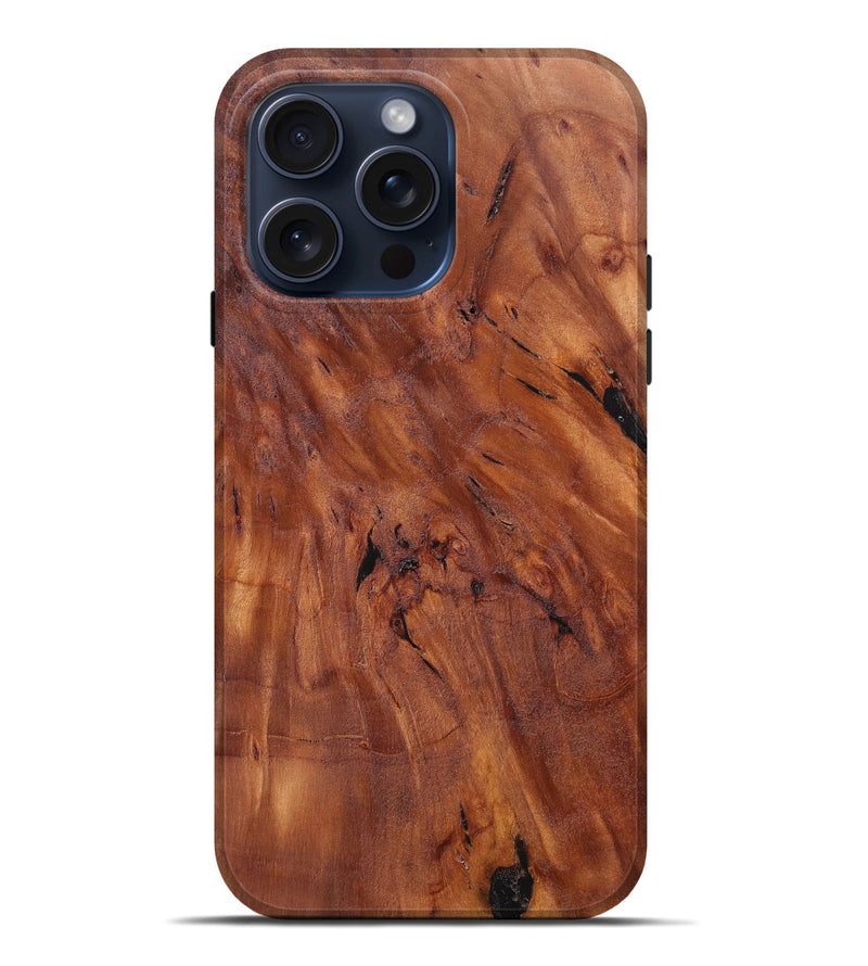 iPhone 15 Pro Max Burl Wood Live Edge Phone Case - Hector (Wood Burl, 659724)
