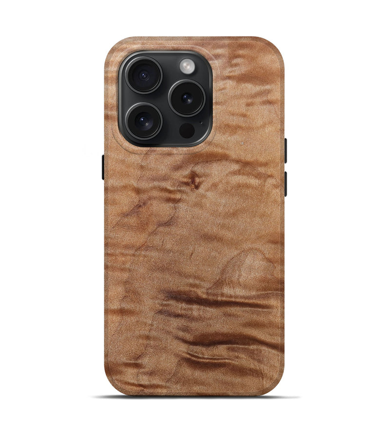 iPhone 15 Pro Burl Wood Live Edge Phone Case - Kaylee (Wood Burl, 659725)