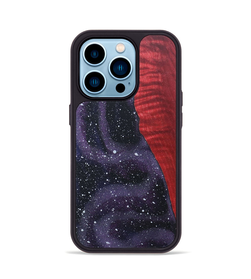 iPhone 14 Pro Wood+Resin Phone Case - Lonnie (Cosmos, 659791)