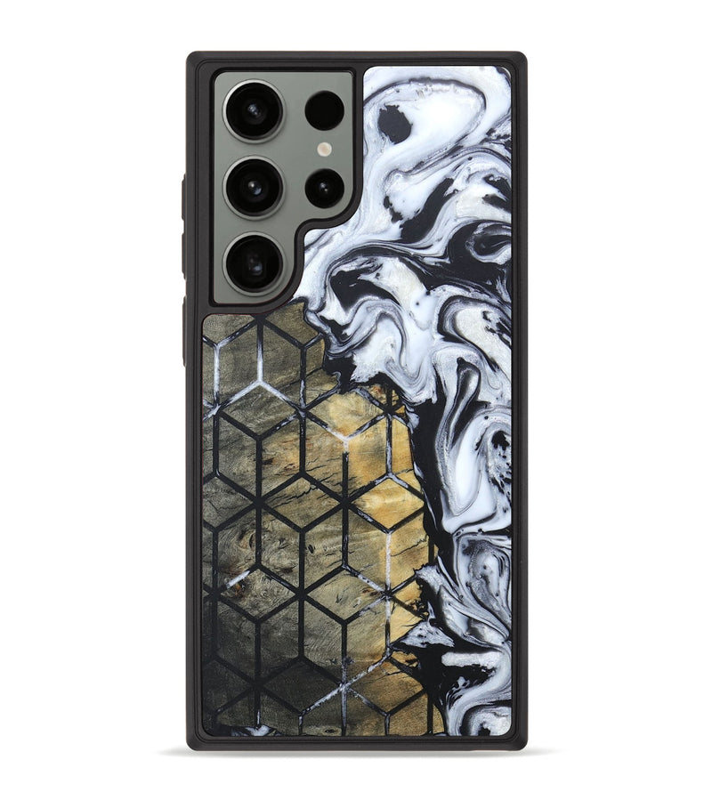 Galaxy S23 Ultra Wood+Resin Phone Case - Anita (Pattern, 659826)