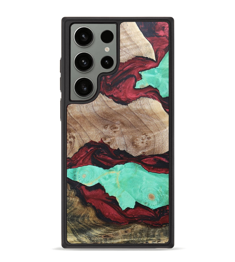 Galaxy S23 Ultra Wood+Resin Phone Case - Fatima (Mosaic, 659922)