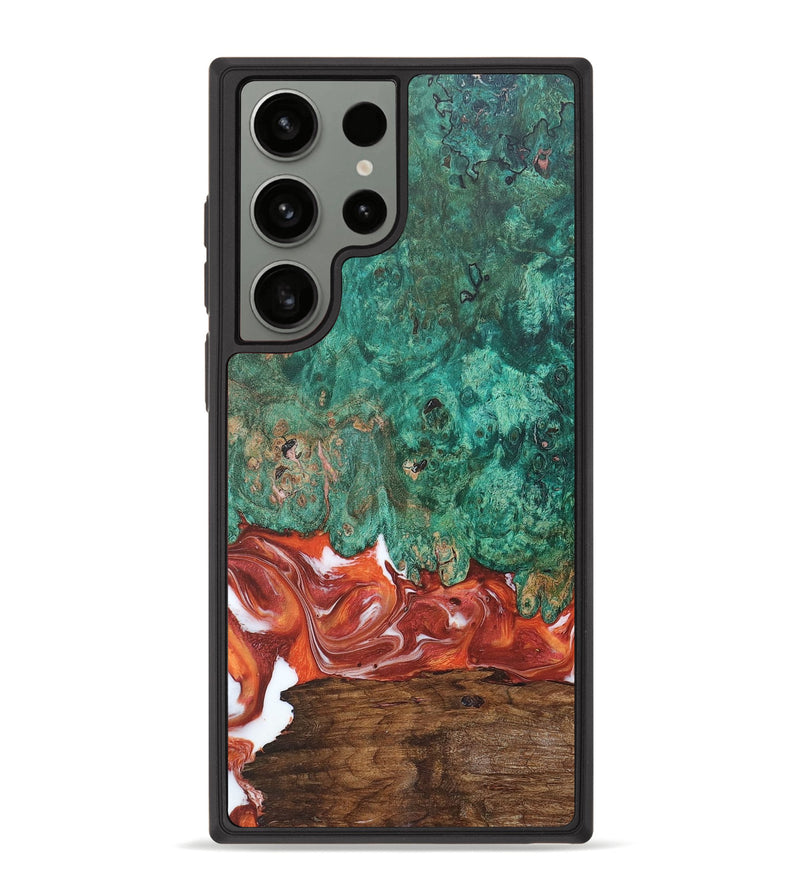 Galaxy S23 Ultra Wood+Resin Phone Case - Orion (Red, 659952)