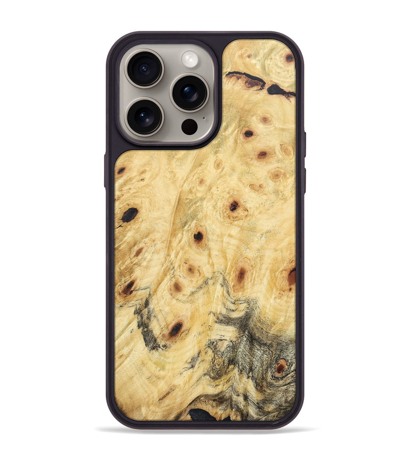 iPhone 15 Pro Max Burl Wood Phone Case - Silas (Wood Burl, 659963)