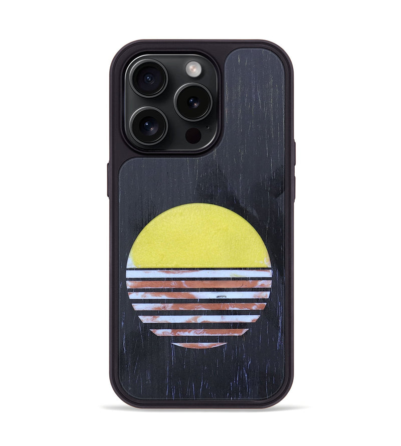 iPhone 15 Pro Wood+Resin Phone Case - Virgil (Retro, 659992)