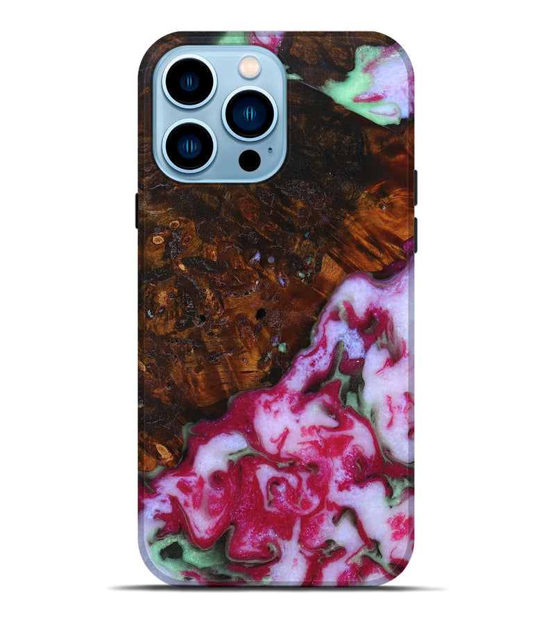 iPhone 14 Pro Max Wood+Resin Live Edge Phone Case - Nellie (Cosmos, 660018)