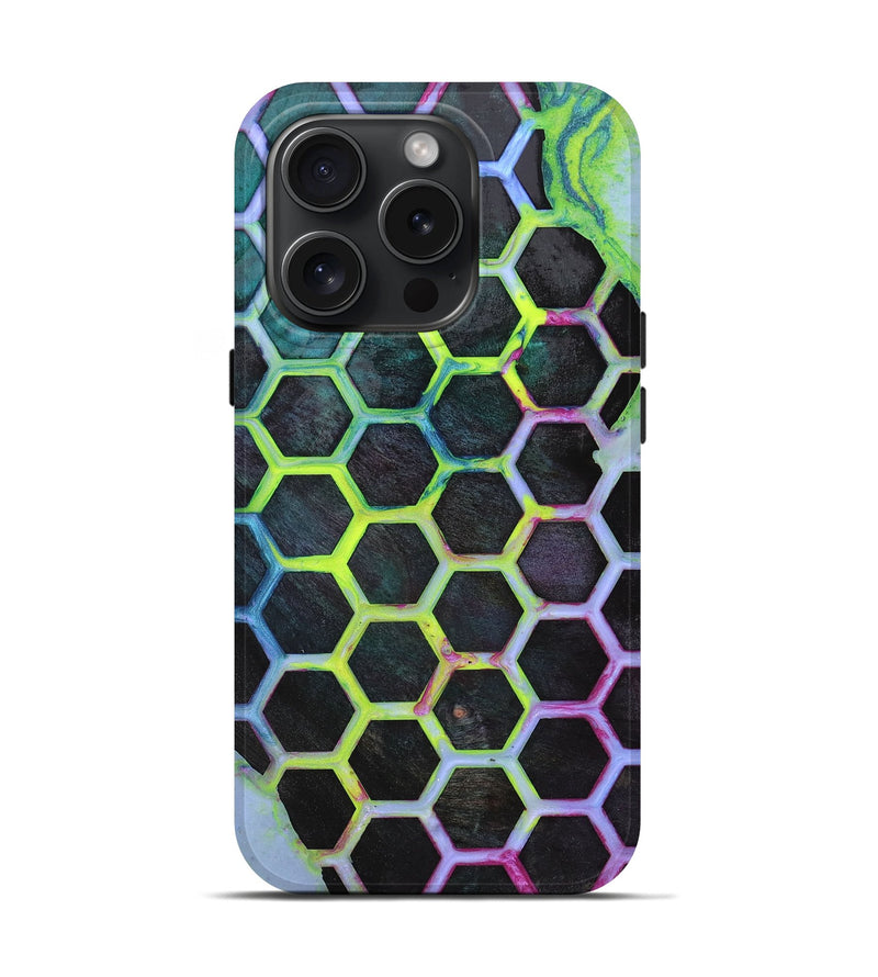 iPhone 15 Pro Wood+Resin Live Edge Phone Case - Micah (Pattern, 660270)