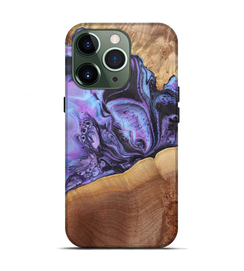 iPhone 13 Pro Wood+Resin Live Edge Phone Case - Rene (Cosmos, 660351)