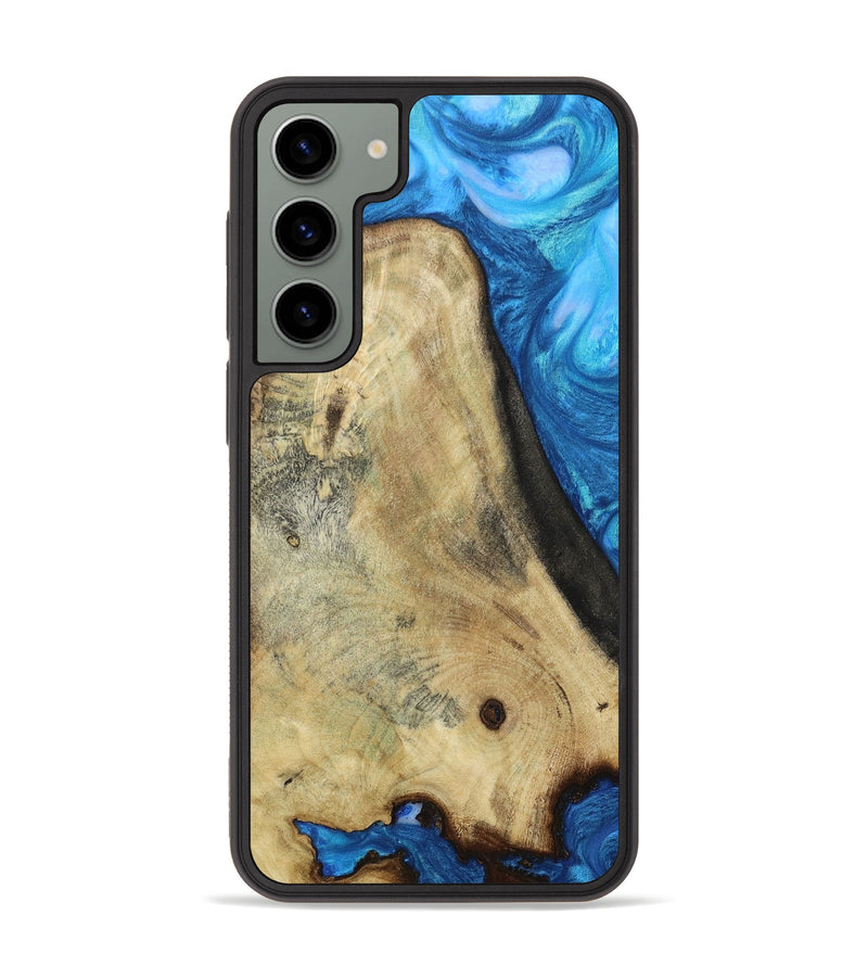 Galaxy S23 Plus Wood+Resin Phone Case - Cooper (Blue, 660408)