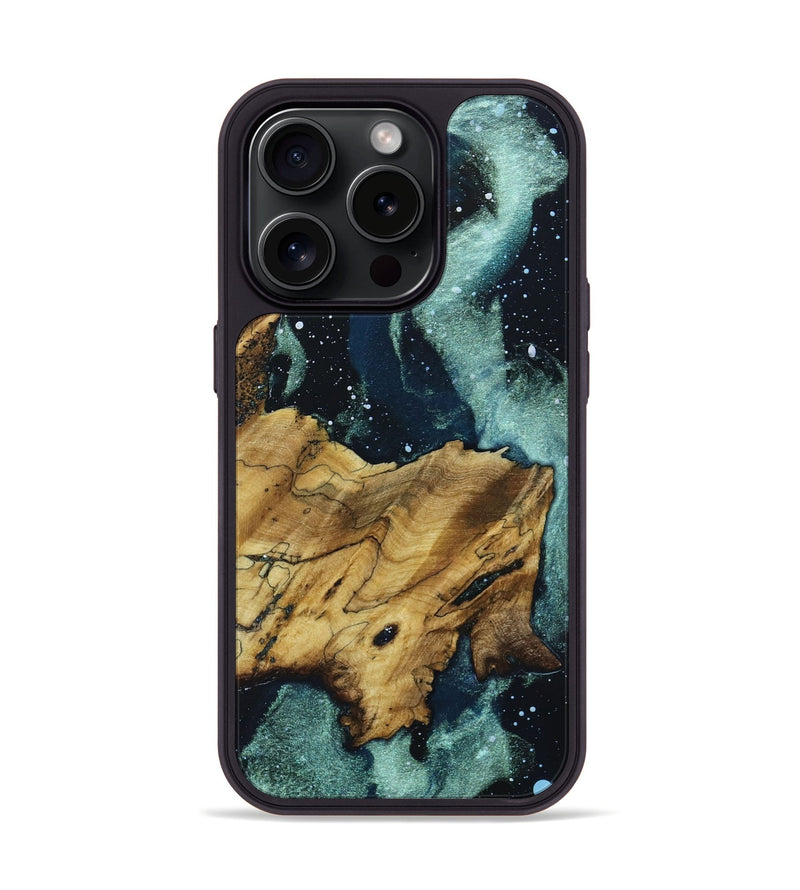 iPhone 15 Pro Wood+Resin Phone Case - Savanna (Cosmos, 660579)