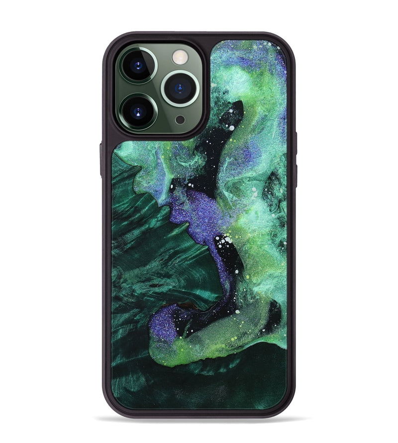 iPhone 13 Pro Max Wood+Resin Phone Case - Leticia (Cosmos, 660616)