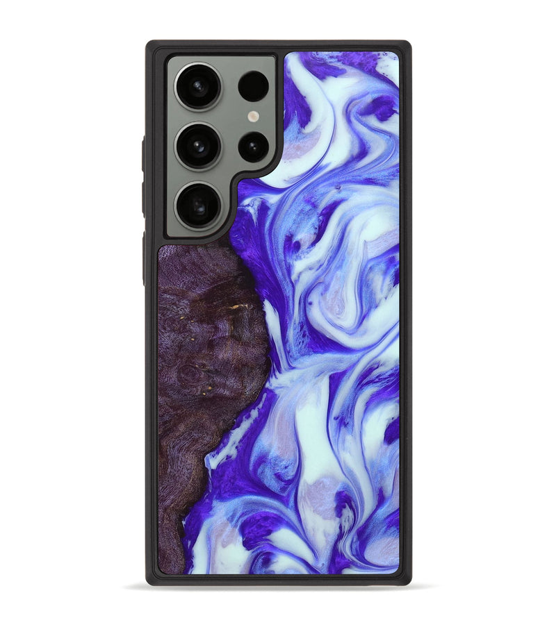 Galaxy S23 Ultra Wood+Resin Phone Case - Laurence (Purple, 660653)