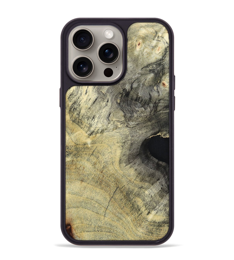 iPhone 15 Pro Max Burl Wood Phone Case - Lorena (Wood Burl, 660689)