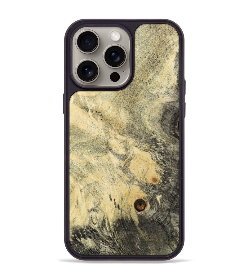 iPhone 15 Pro Max Wood+Resin Phone Case - Armando (Wood Burl, 660803)