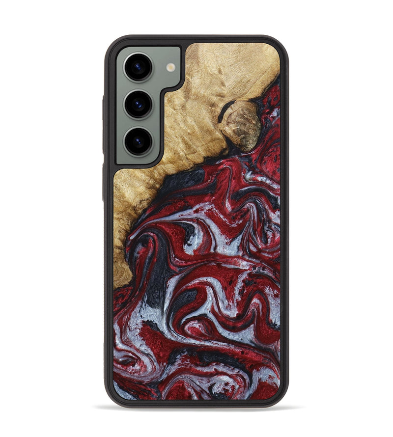 Galaxy S23 Plus Wood+Resin Phone Case - Maude (Red, 660855)