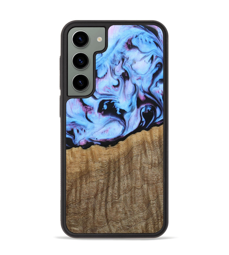 Galaxy S23 Plus Wood+Resin Phone Case - Kara (Purple, 660902)