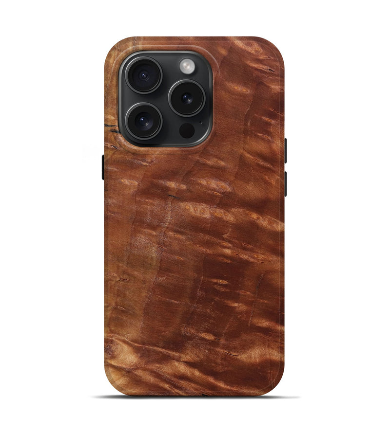 iPhone 15 Pro Burl Wood Live Edge Phone Case - Alessandra (Wood Burl, 660987)