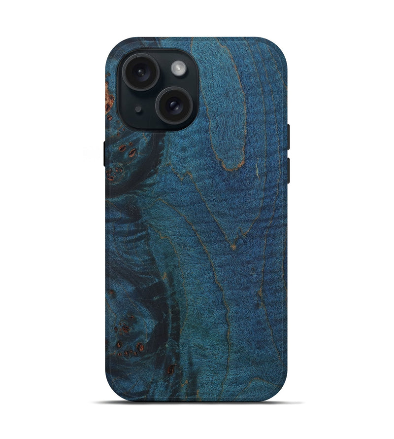 iPhone 15 Burl Wood Live Edge Phone Case - Kaylin (Wood Burl, 660989)