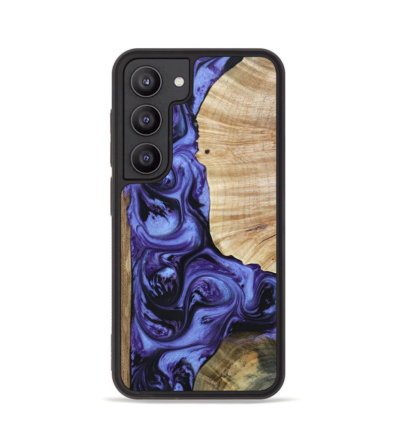 Galaxy S23 Wood+Resin Phone Case - Lynda (Mosaic, 661086)