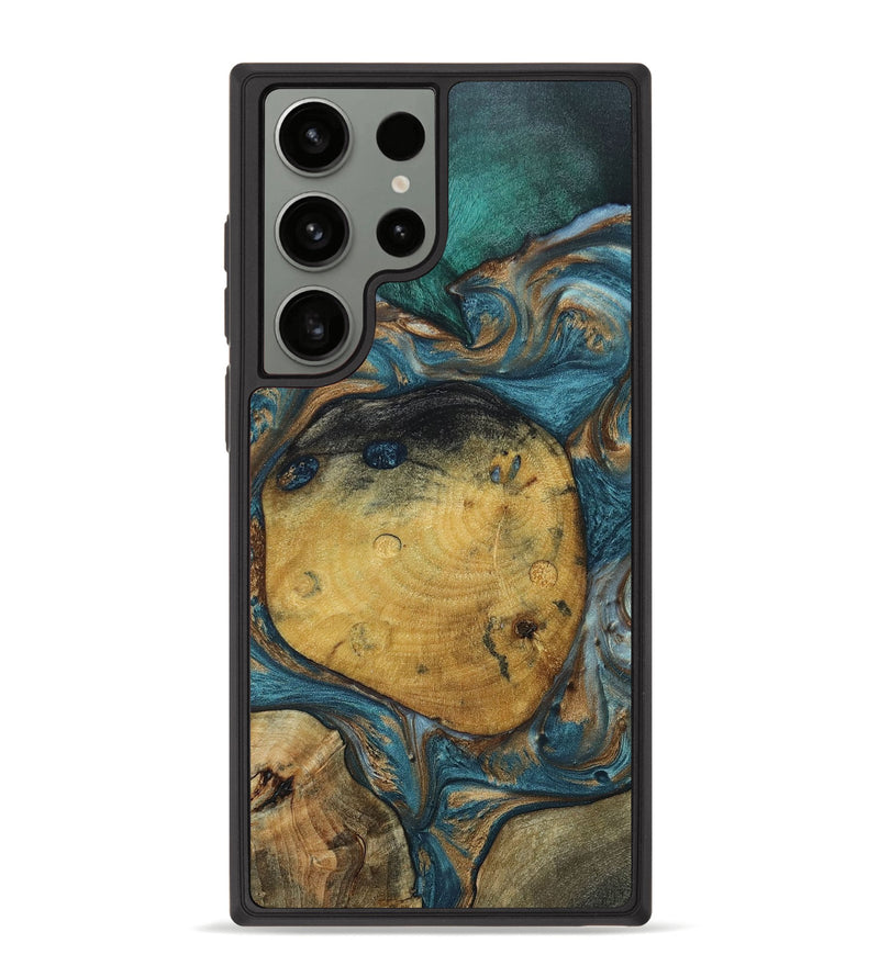 Galaxy S23 Ultra Wood+Resin Phone Case - Mason (Mosaic, 661104)